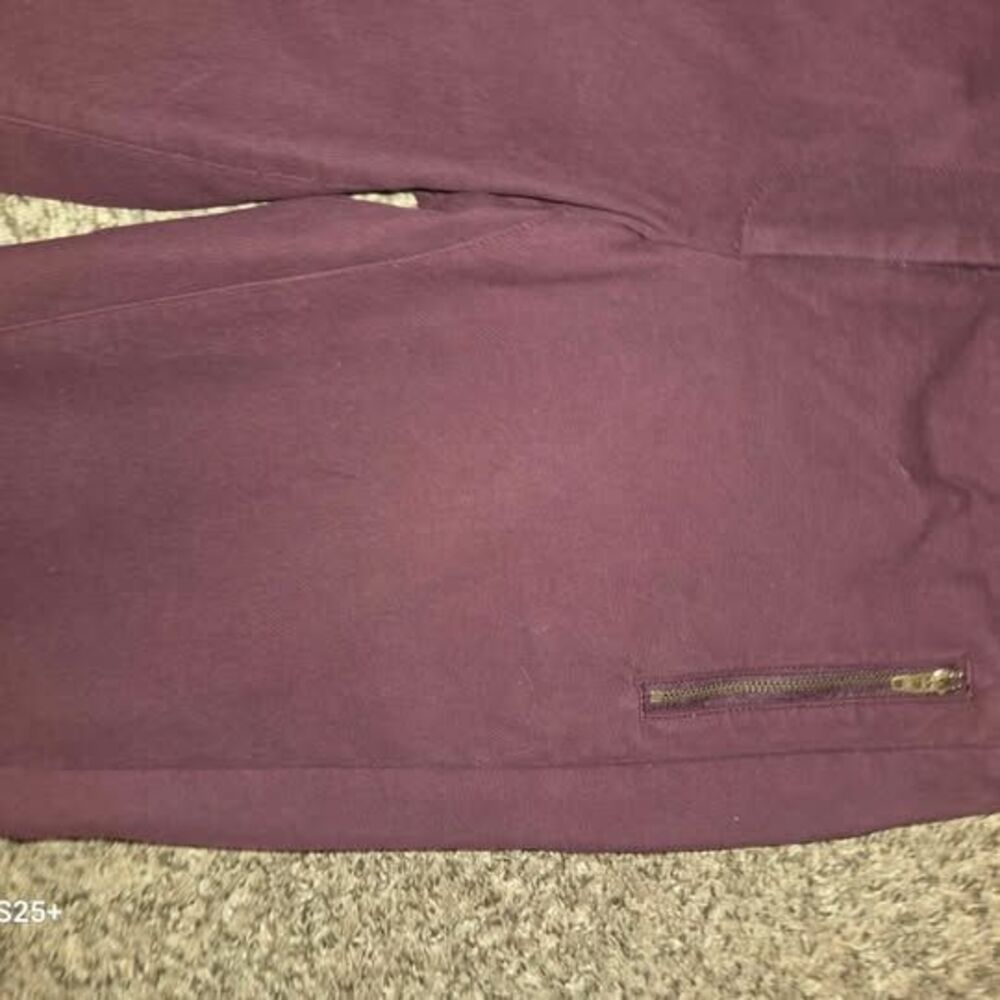 LOFT Julie SKINNY Maroon Pants - Picture 5 of 5